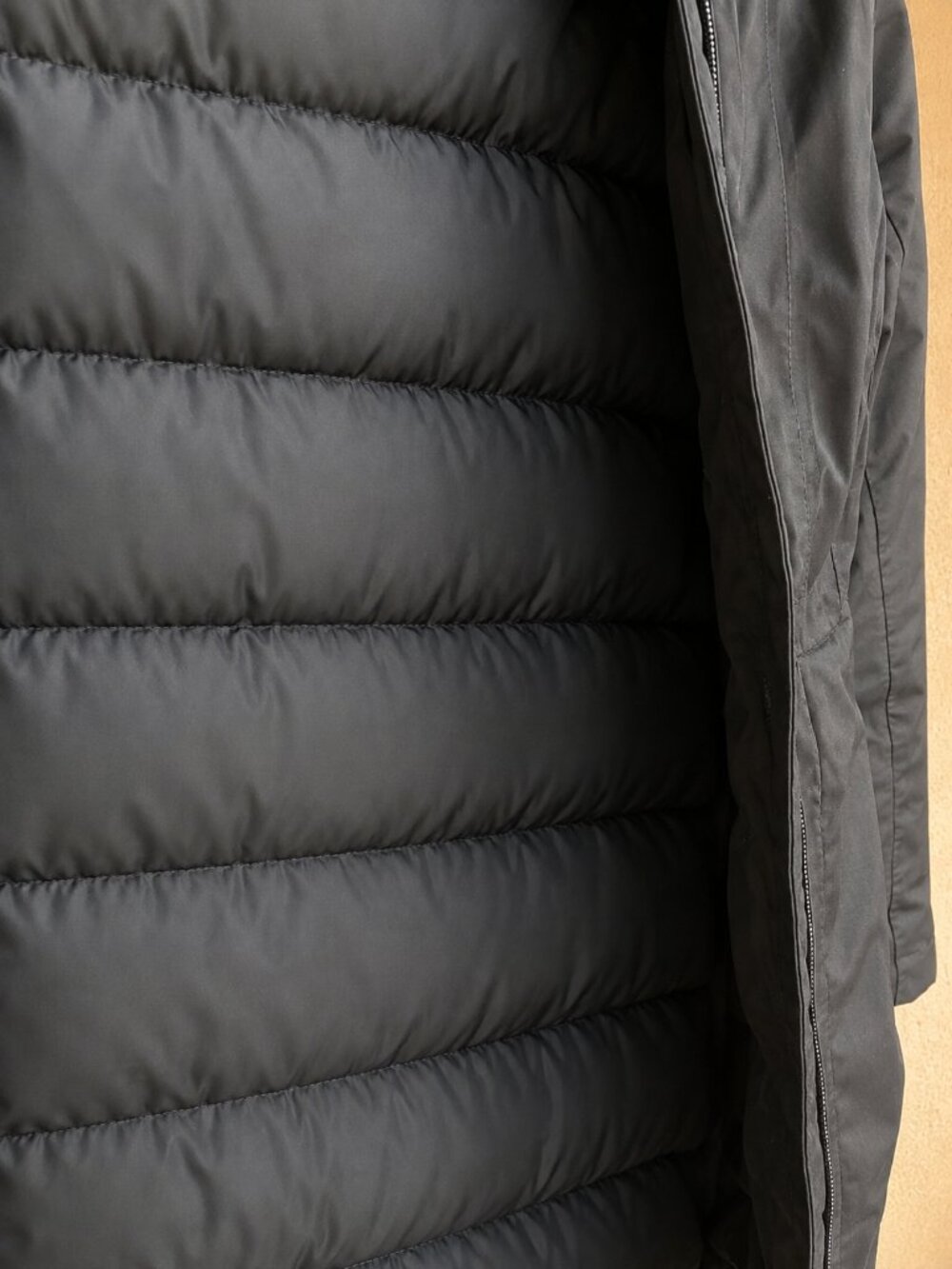 The North Face Womens Black 550 Down Mid Length DryVent Winter Parka Coat XS F19 - Picture 2 of 10